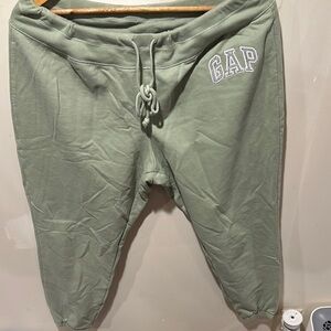 GAP Green Sweatpants Relaxed Fit Joggers